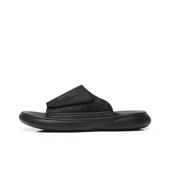 QIE Rubber Foam Outsole Slide Slippers Men's Black