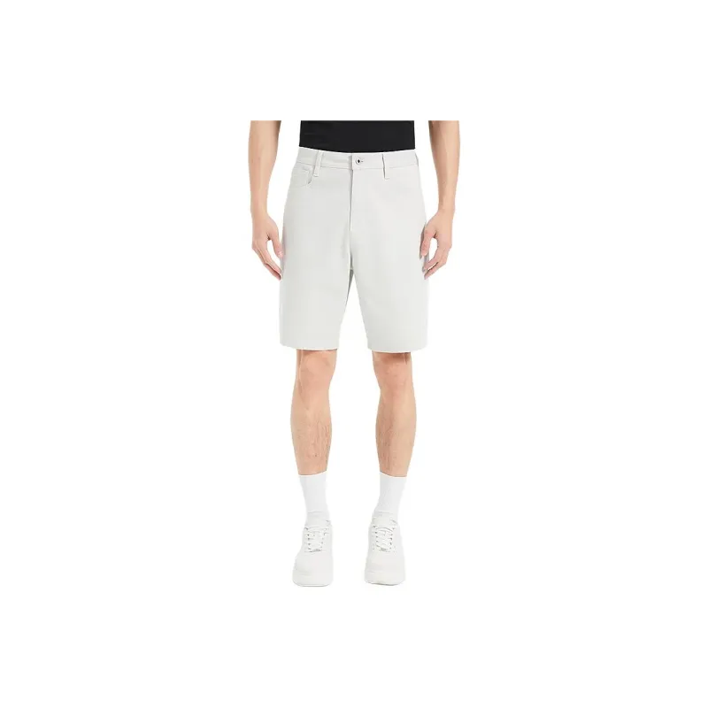 LESS IS MORE Denim Shorts Men's Light Gray-0