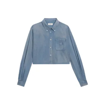 CELINE SS22 Crop Tops Women's Blue