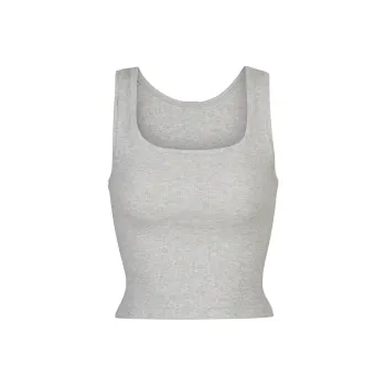 SKIMS Tank Tops Women's Light Gray/LIGHT HEATHER GREY