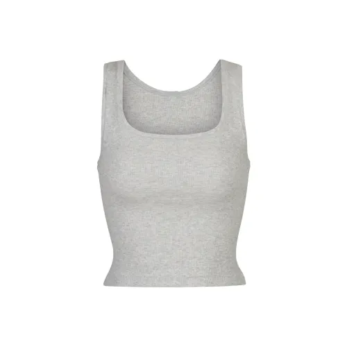 SKIMS Tank Tops Women's Light Gray/LIGHT HEATHER GREY