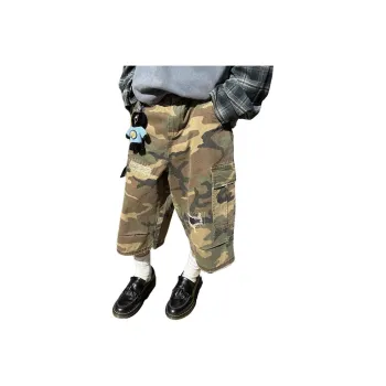 DUATOGE Denim Shorts Men's Camouflage 