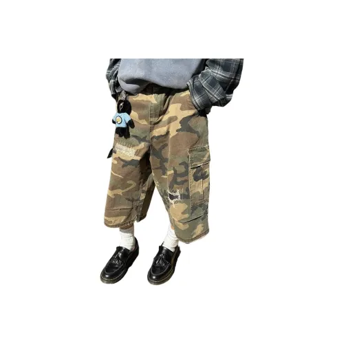 DUATOGE Denim Shorts Men's Camouflage 