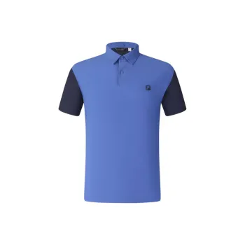 FILA Golf Series SS25 Polo Shirt Men's Blue