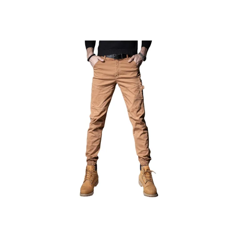 Devanro Casual Pants Men's Medium Gray-6