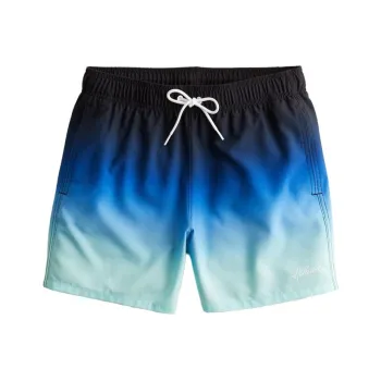 Hollister Swimming Shorts Men's Black To Mint Green Gradient