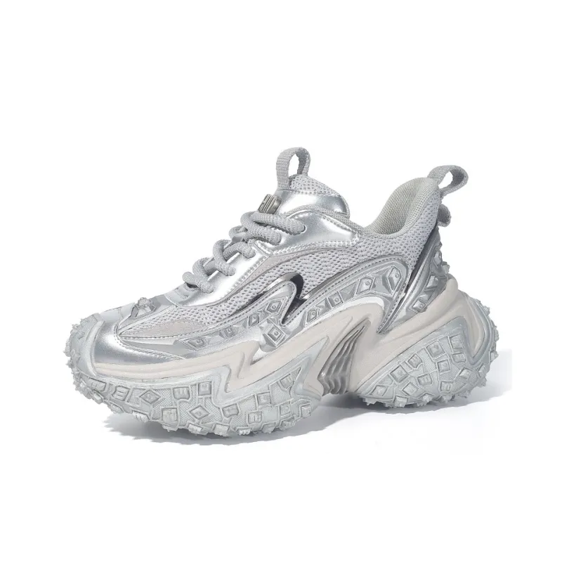 Ruomini Slip Resistant Height Increasing Low Top Chunky Sneakers Unisex-6