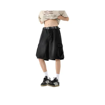 WARNING LIGHT Denim Shorts Unisex