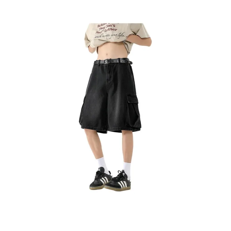 WARNING LIGHT Denim Shorts Unisex-0