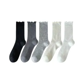 LUNNIFEIYA Mid Calf Socks Women's Combo Set