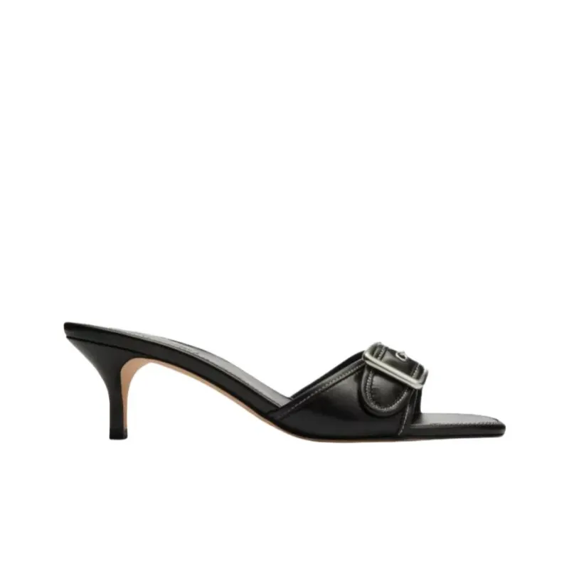 COACH Margot Slip Resistant Slide Slippers 5.5cm Women's Black-1