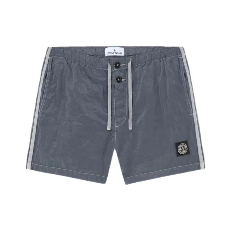STONE ISLAND Compass Patch Mid Rise Swim Shorts-0