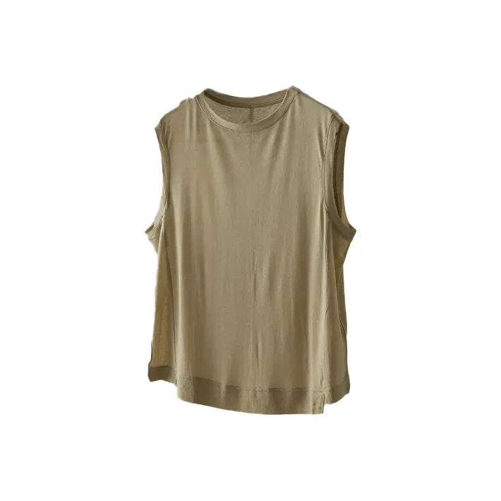 Professor.E Tank Tops Women's Beige-0