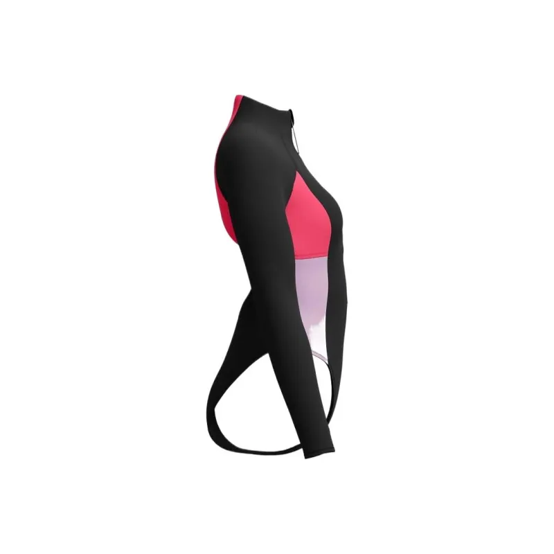 Speedo ColourblockLongSleeveZipSwimsuit One piece Swimsuit Women's Raspberry Fill-2