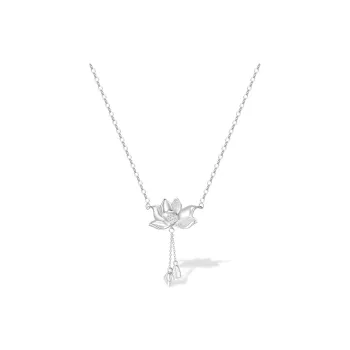 UX S999 Fine Silver Sterling Silver Necklaces Women's