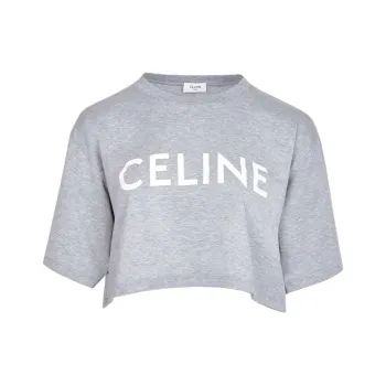 CELINE Crop Tops Women's Gray