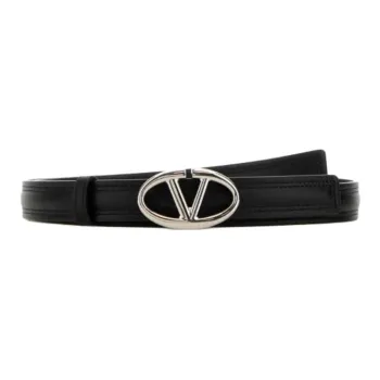 Valentino The Bold Edition Logo Plaque Belt