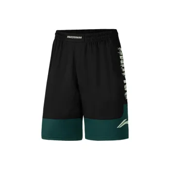 LiNing Badfive Shorts Men's Black Turquoise Jasper