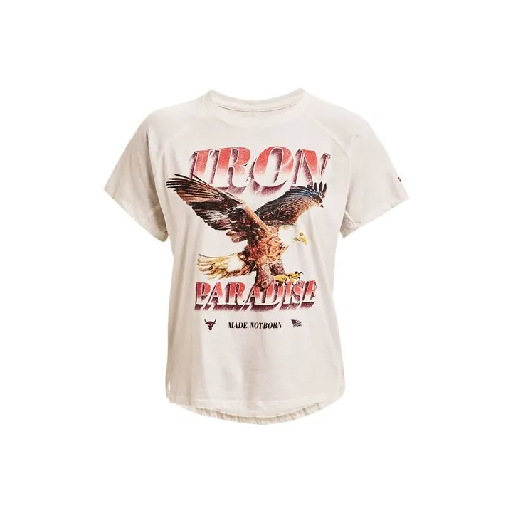 Under Armour T Shirt Women's Beige-0