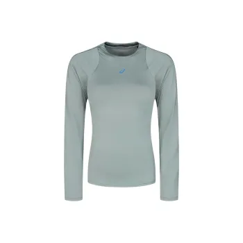 Asics Women's Running FW/AW24 Raglan Sleeve T Shirt Women's Gray Green