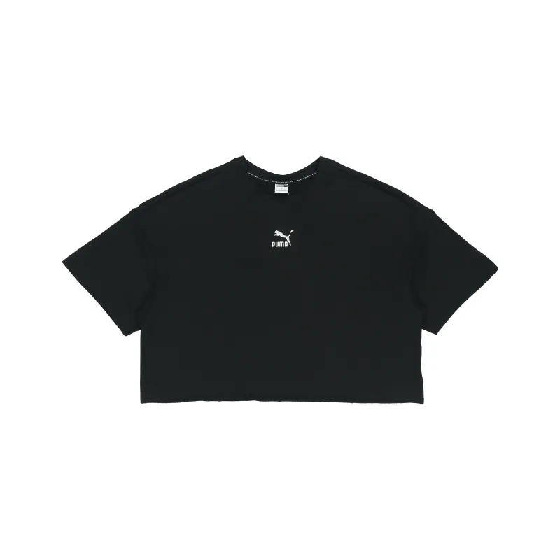 PUMA CLASSICS Crop Tops Women's Black-0