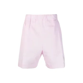 LANEUS Logo embroidered Cotton Shorts