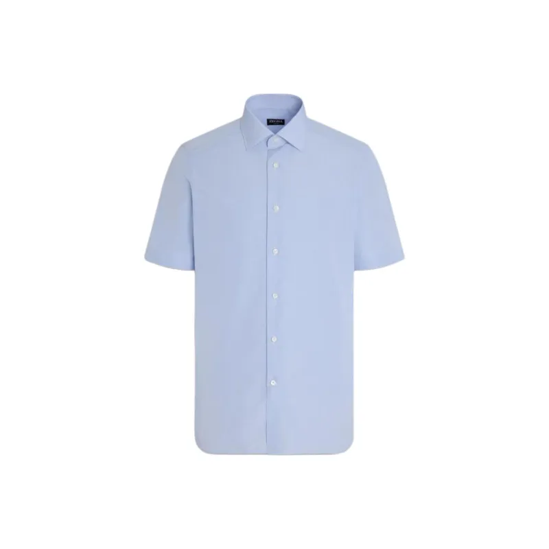 Zegna SS25 Shirt Men's Light Blue-0