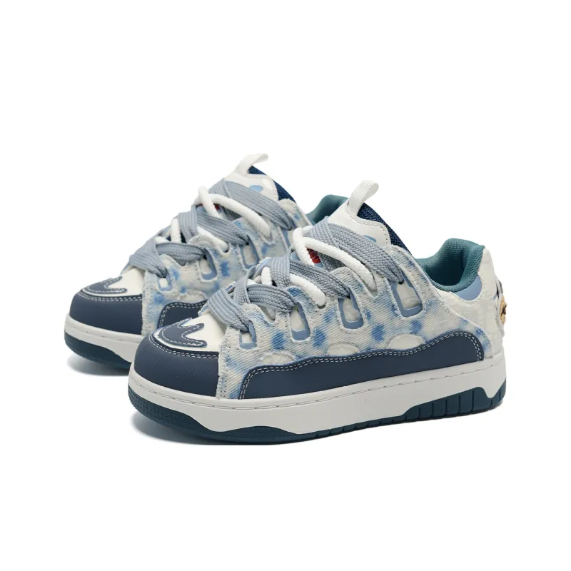 Anime Story Slip Resistant, Abrasion Resistant, Lightweight, Breathable Low Top Skateboard Shoes Women's-17