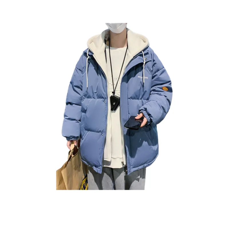 NEAR HERE Puffer Jackets Unisex Pink-14