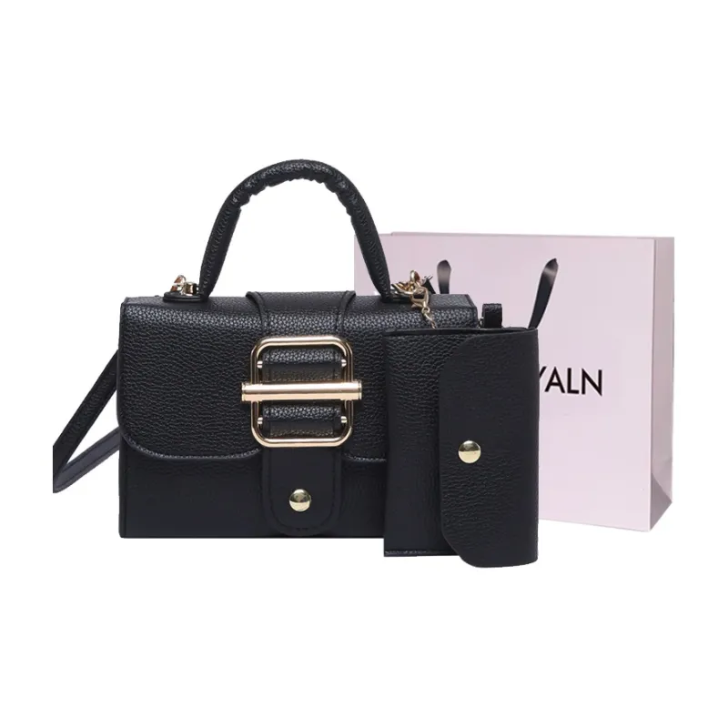 LOUIS ROYALN PU One Shoulder Handbag Regular Unisex Black/Pink/Red/Brown-0