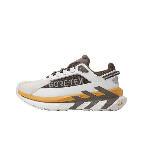 KOLON SPORT MOVE ALPHA Slip Resistant, Abrasion Resistant, Waterproof Low Top Hiking Shoes Unisex White Brown Yellow