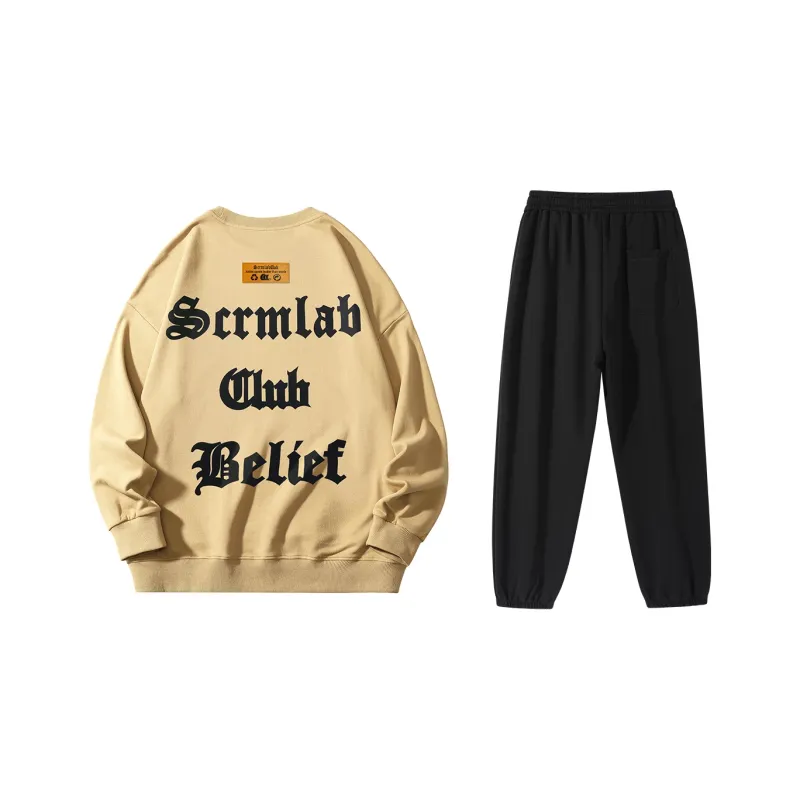 SCRM Straight Set Spring And Autumn Unisex-6