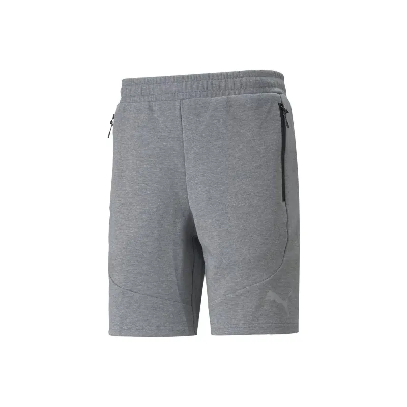 PUMA EVOSTRIPE SHORTS 8' DK MEDIUM GRAY HEATH Casual Shorts Men's Gray-0