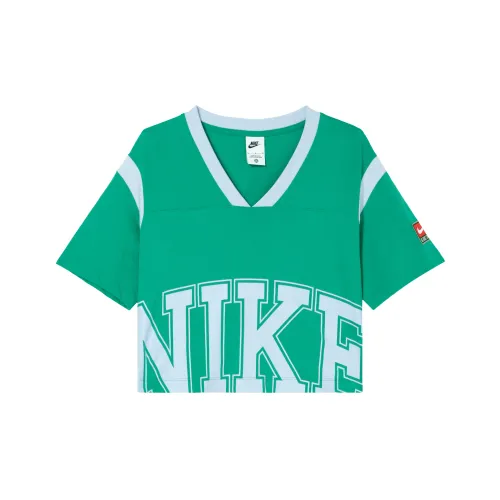 Nike Crop Tops Women's Sea God Green