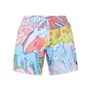 PHILIPP PLEIN Graffiti print Swim Shorts