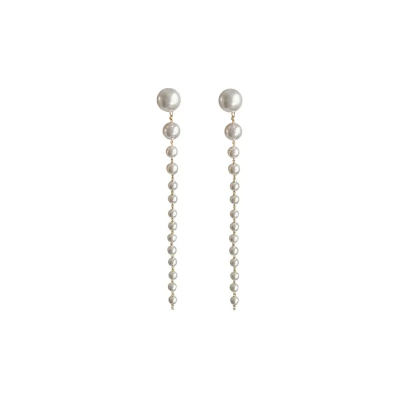 NATURALLYJOJO Faux Pearl Earrings Women's White-0
