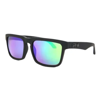 SPY Plastic Square Sunglasses Unisex Black