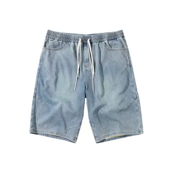 PEACEBIRD MEN Denim Shorts Men's Denim Light Blue, Batch 1