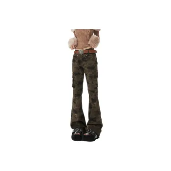NEVER RULE Casual Pants Unisex Camouflage