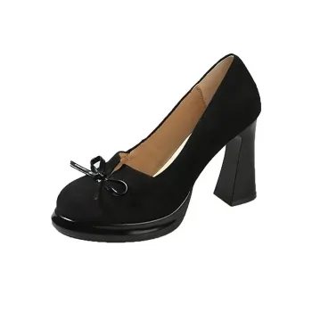 NTOZE Chunky Heel High Heels Women's
