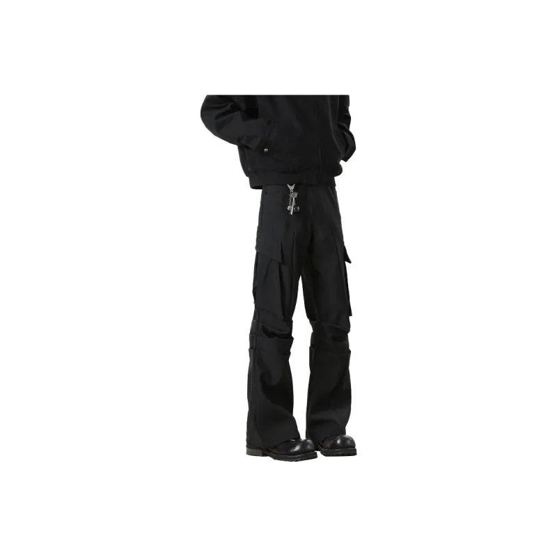 Fakeyoung Casual Pants Unisex Black-0