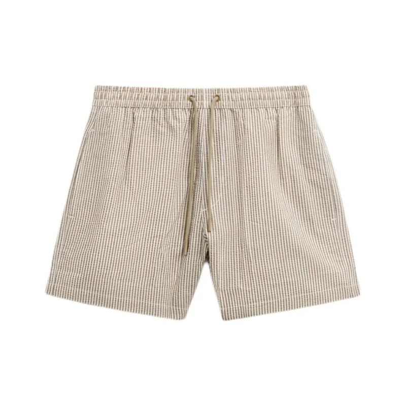 ZARA Beach Shorts Men's Yellow Green-0