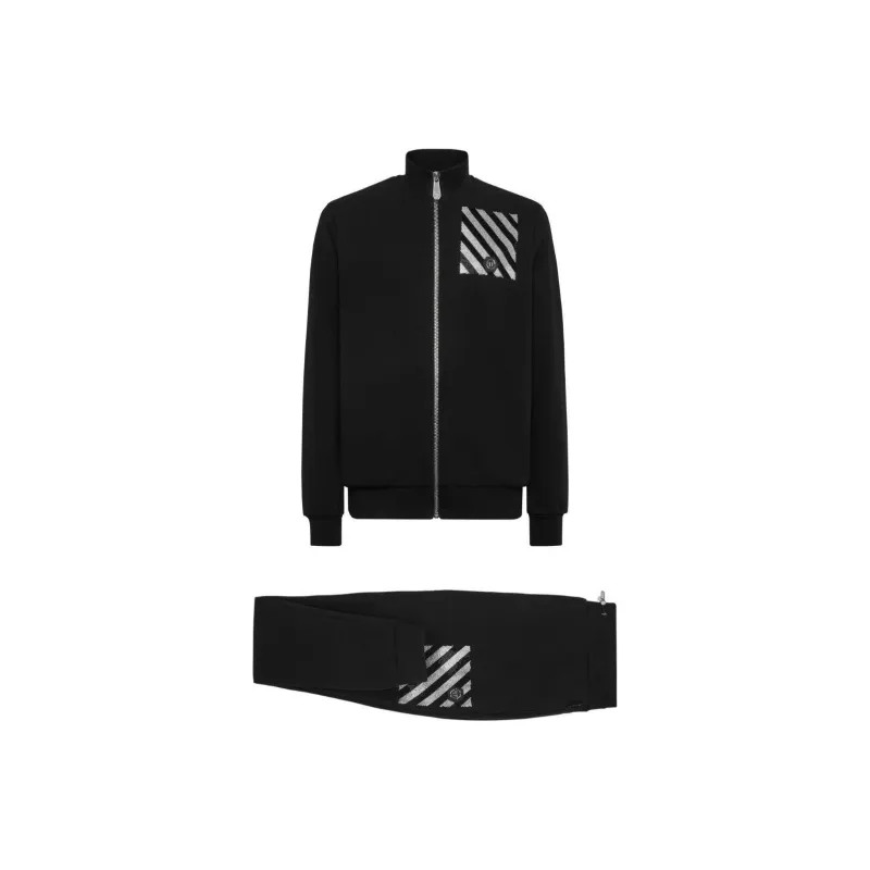 PHILIPP PLEIN Crystal rainbow Stripe Tracksuit-0