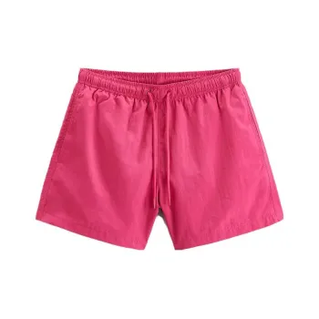 ZARA Swimming Shorts Men's Dark Purple Red