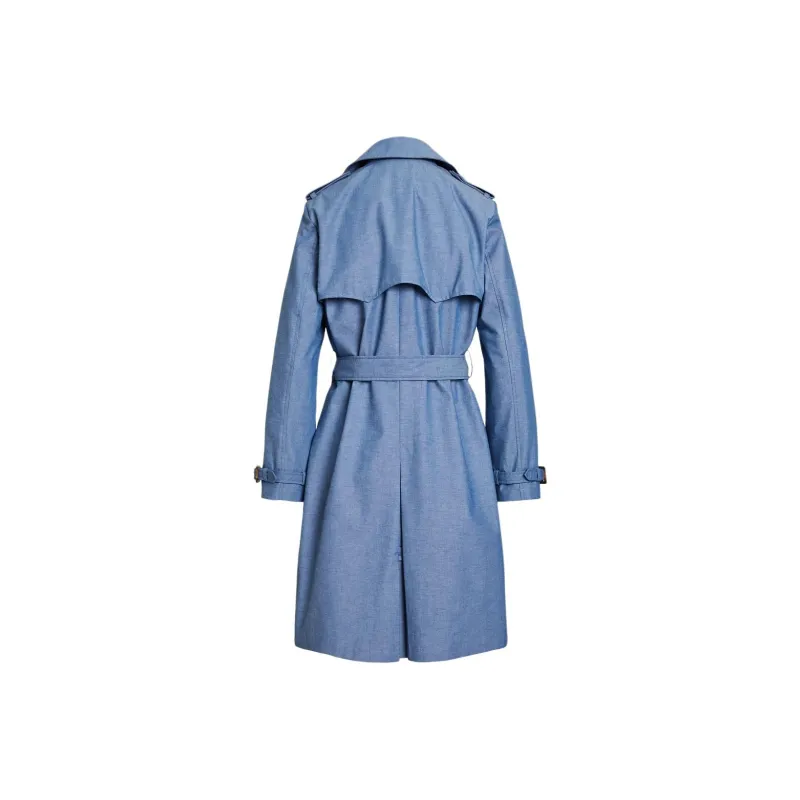 LAUREN RALPH LAUREN Trench Coat Women's Agate Blue-1