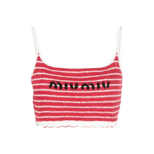 MIU MIU SS23 Tank Tops Women's Red