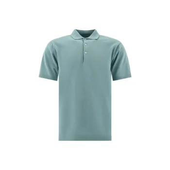 Beams Plus Polo Shirt Men's Light Blue