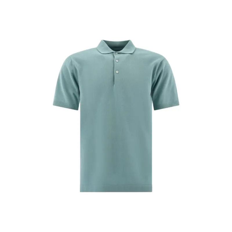 Beams Plus Polo Shirt Men's Light Blue-0
