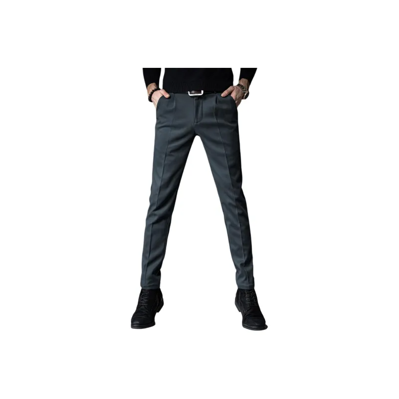 Devanro Casual Pants Men's Black-6