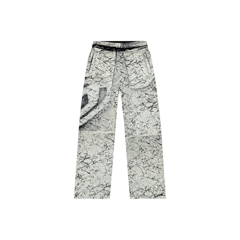 DIESEL Oval D Cracked-Paint Effect Cargo Pants-0